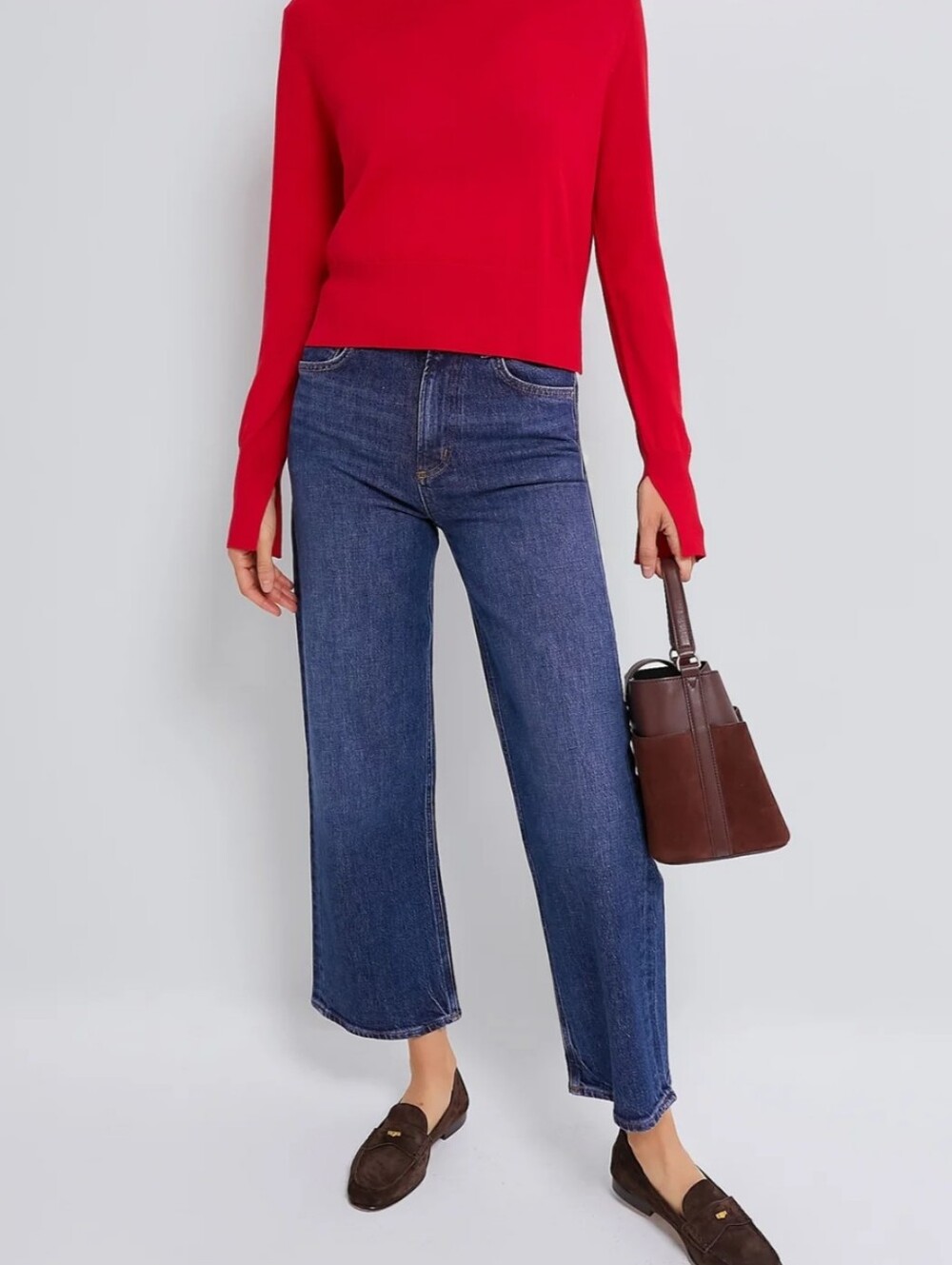AGOLDE Ren High Rise Wide Leg Jeans Echo Stretch Size 31 EUC 90s Chic MSRP $238 - Picture 15 of 15